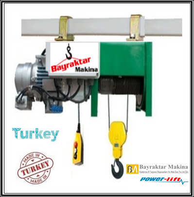 Halatlı Vinç SABİT ASKILI 3000 KG / 10 MT HALATLI VİNÇ