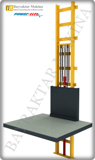 Halatlı Vinç Yük Asansörü 1