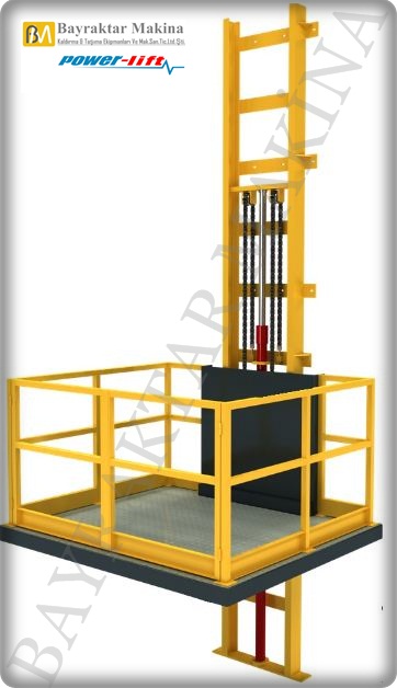 Halatlı Vinç Yük Asansörü 4