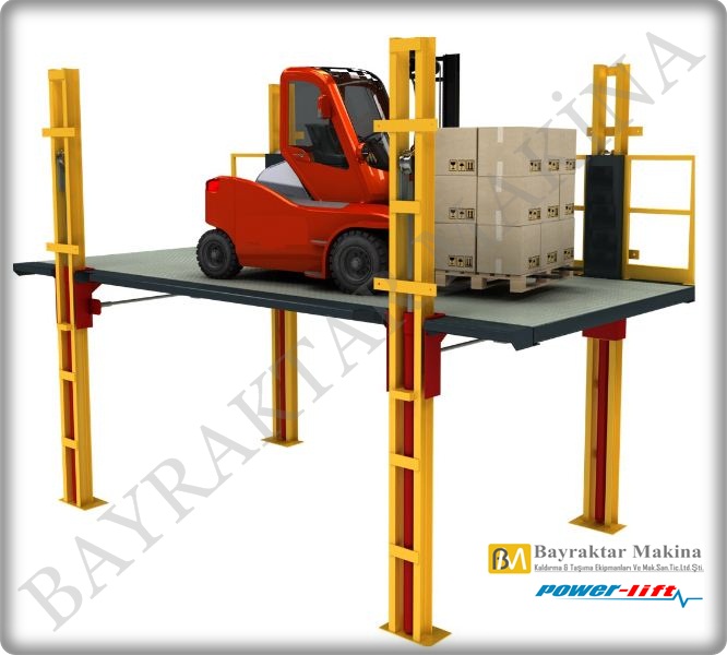 Halatlı Vinç Yük Asansörü 10