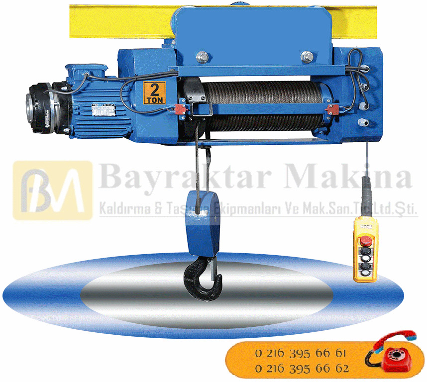 2 TON MONORAY HALATLI VİNÇ