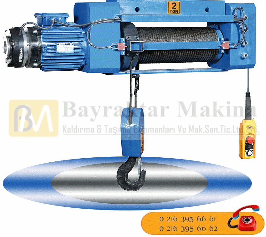 2 TON SABİT HALATLI VİNÇ