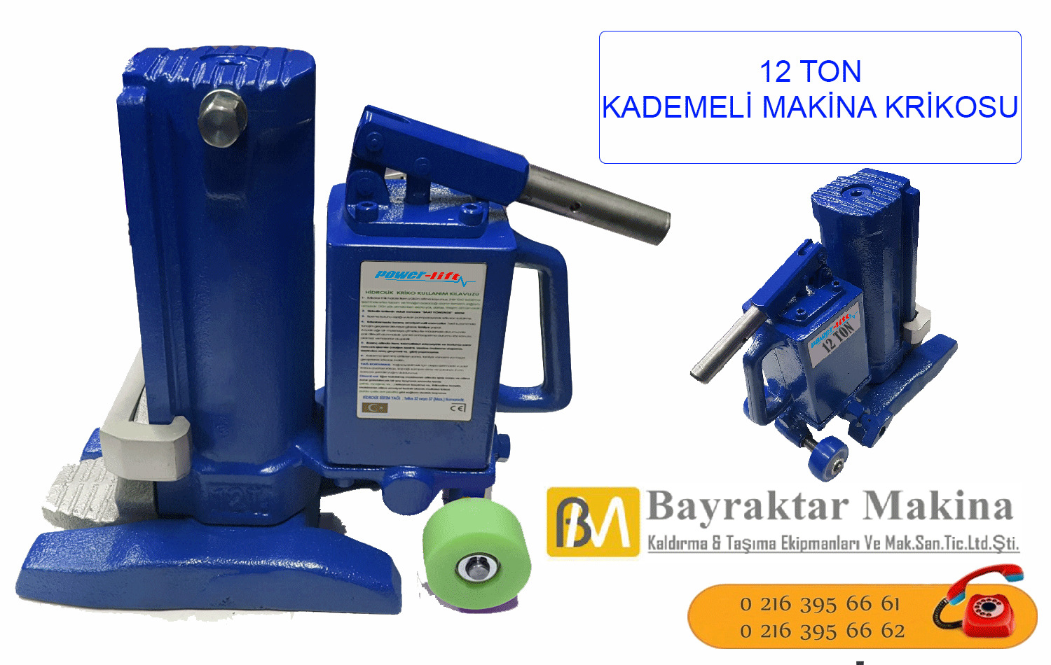 Halatlı Vinç 12 TON MAKİNA KRİKOSU